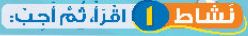 نشاط 1 اقرأ، ثم أجب